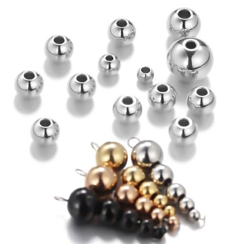 3mm 8mm edelstahl - perlen, charm